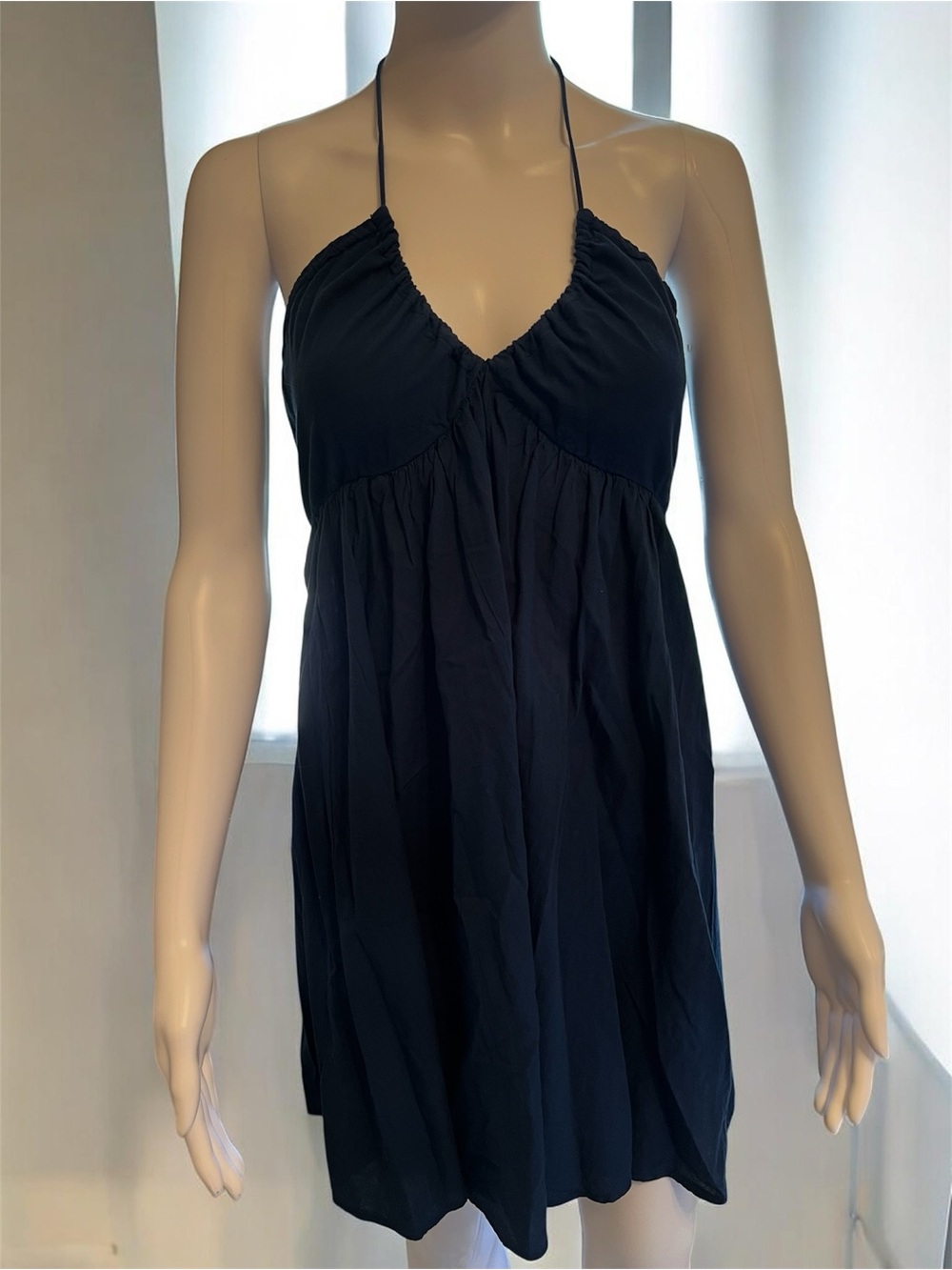 Lauren Conrad Navy Halter Babydoll Dress NWOT